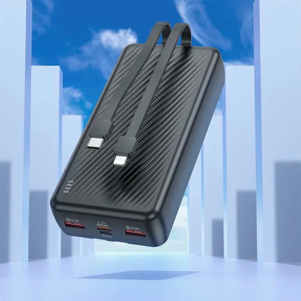 Портативна батарея Power Bank Borofone BJ57A 20000mAh Graceful 22.5W+PD20W (Чорний) Вінниця - фото 5