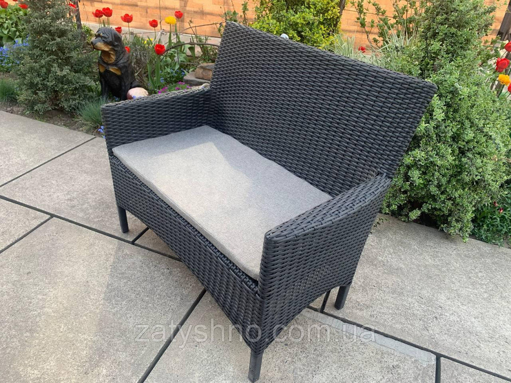 Диван із ротанга з подушкою Київ - фото 3