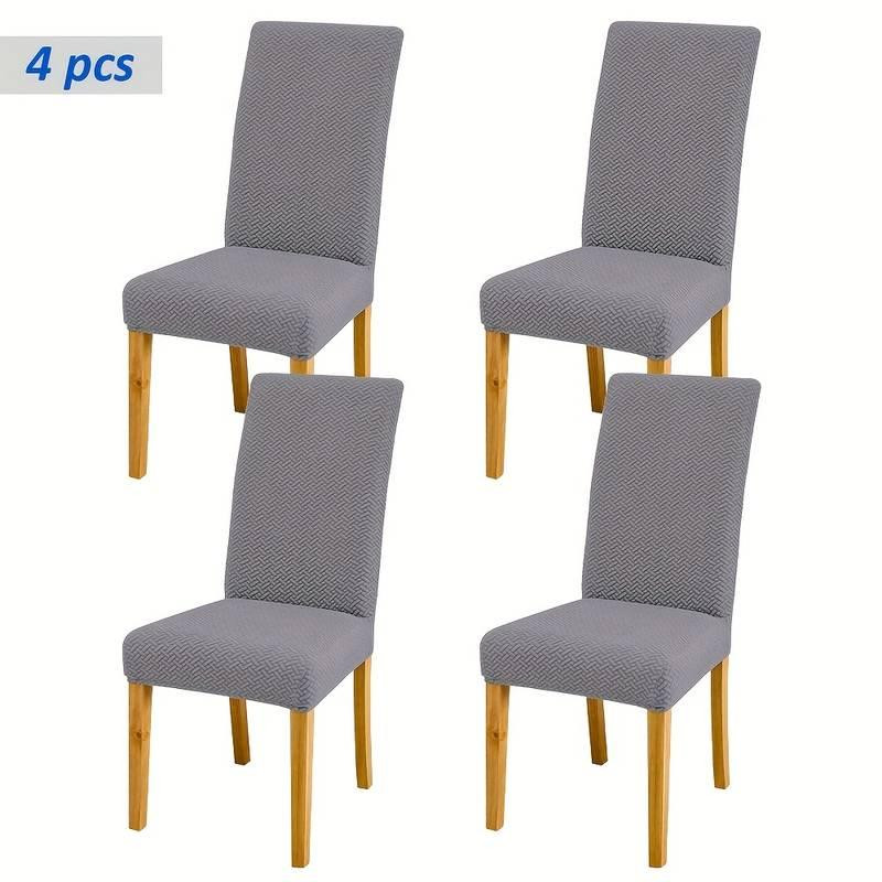 Універсальний натяжний чохол накидка на стілець зі спинкою натяжний жакард цеглинки Royan 0070 Біла Церква - фото 3