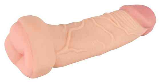 Насадка+мастурбатор - Nature Skin 2 in 1 Extension+Masturbator (+5 см) Sex Aura Киев