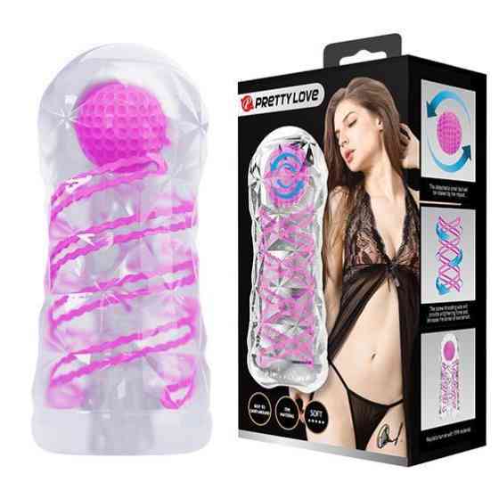 Мастурбатор - Pretty Love Transparent Reusable Masturbator Sex Aura Киев