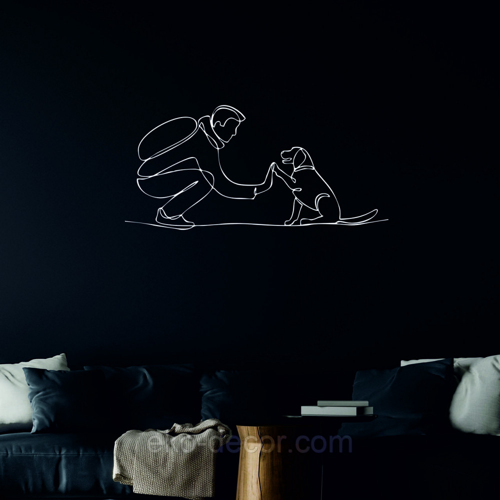 Декоративне настінне Панно «Домашний вихованець» Декор на стіну 90*42 см, Білий Київ - фото 10