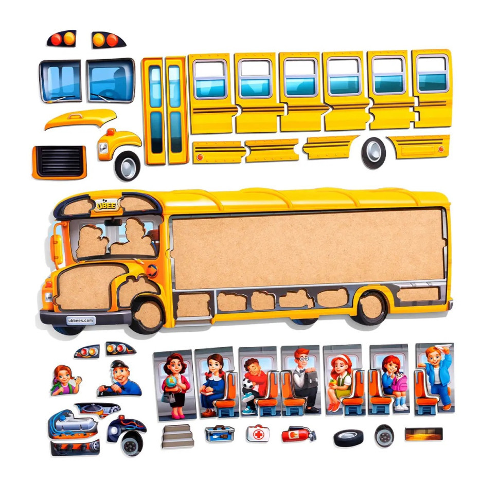 Деревянный пазл-вкладыш 