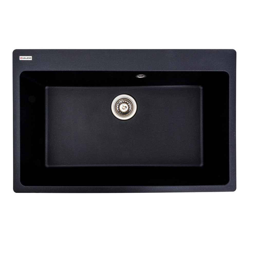 Гранітна мийка для кухні VALESO BOGEMA 7850 матова Чорний металік Коломыя - изображение 1