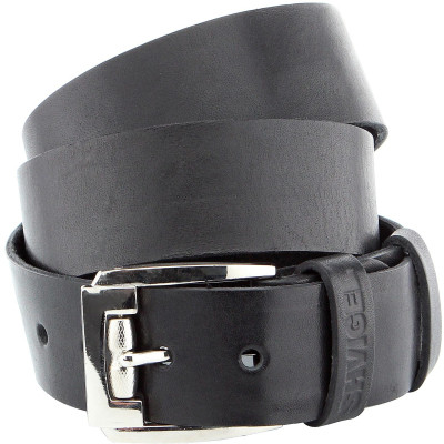 Ремінь Shvigel Чоловічий шкіряний Чорний (10084) Вінниця - фото 1