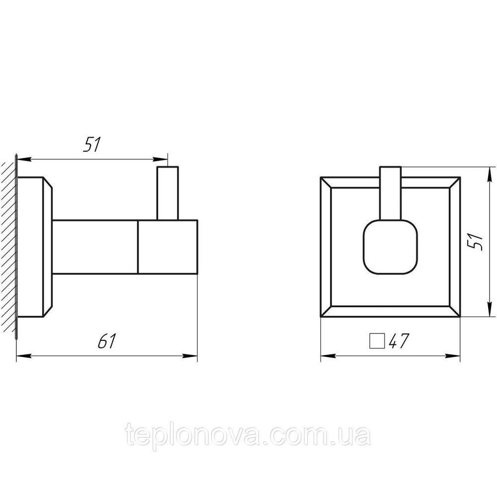 Гачок TOPAZ TKB 9915-BL чорний Чернівці - фото 4