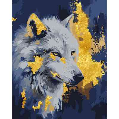 Картина по номерам Santi Вовк, 40*50 см, поталь (955372) Вінниця