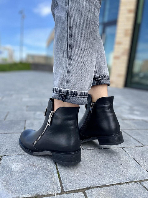 Без бренда Черевики жіночі D and V чорні натуральна шкіра зимові высота 11 см размеры 36 37 39 Коломия - фото 8