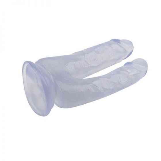 Фалоімітатор подвійний 6.3 Inch Dildo, Clear Sex Aura Київ