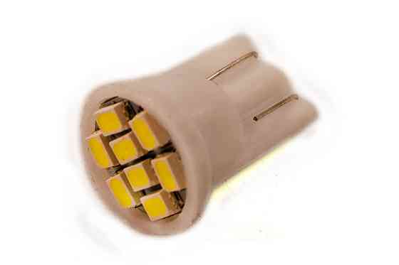 Світлодіодна лампа AllLight T10 8 діодів 1206 W2,1x9,5d 12 V WHITE Харків