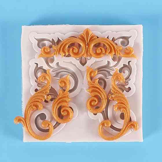 Молд силиконовый Абстракция 56 мм серый Киев