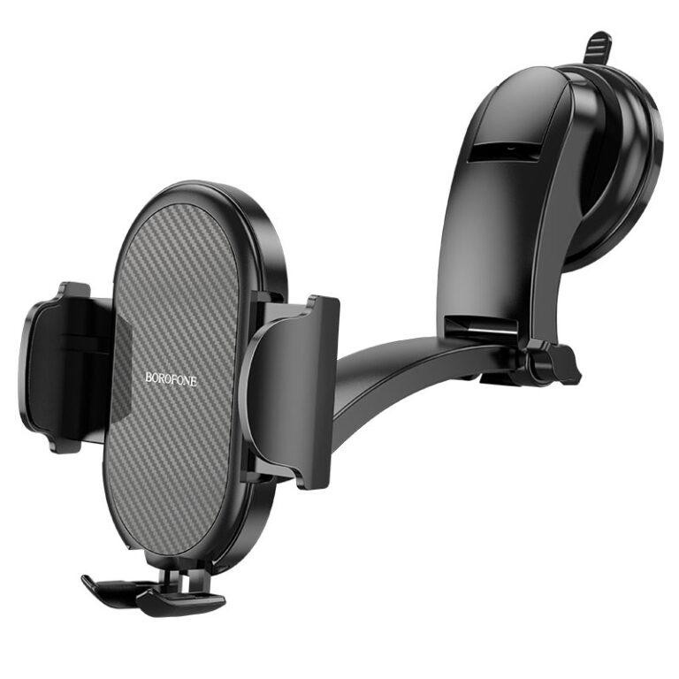 Автотримач для телефона BOROFONE BH73 Charm press type center console car holder Black Ковель - фото 1