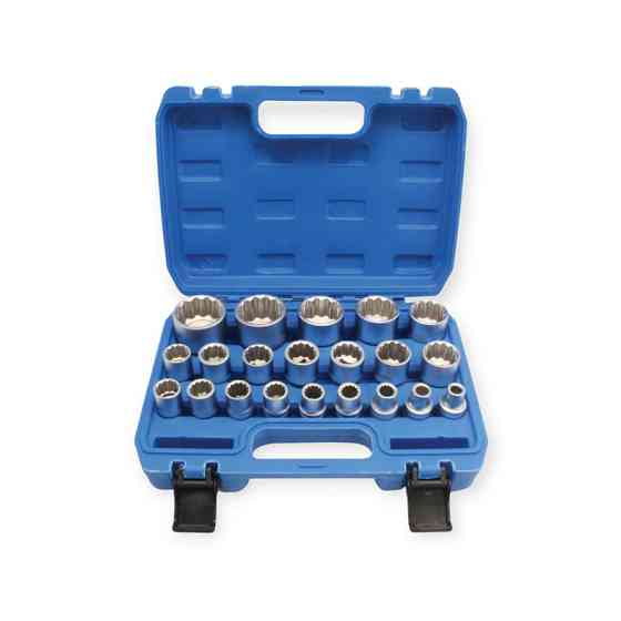 Набір головок 1/2" 21 шт, 8-22,24,27,30,32,34,36 мм "12-гранні" Мукачево