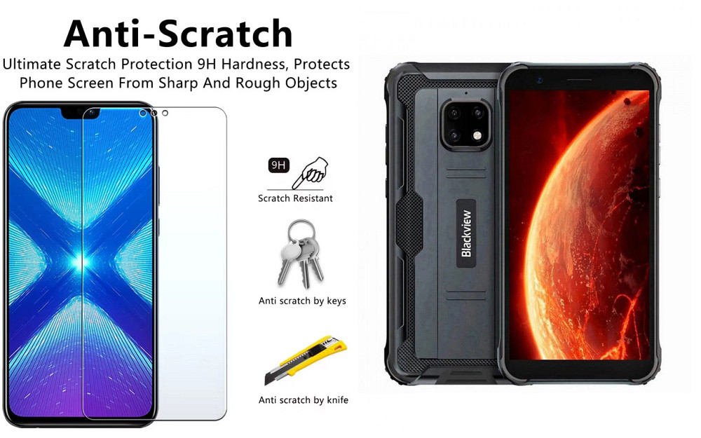 Захисне скло NeoGlass для Blackview BV4900s – надпрозоре та стійке Київ - фото 1