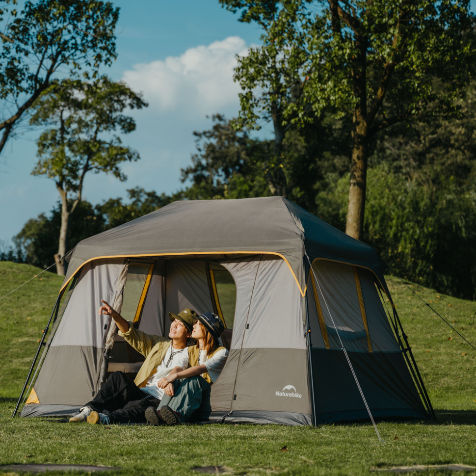 Намет чотиримісний Naturehike Cape Series 5.2 CNK2450WS037, сіро-коричневий Київ - фото 9