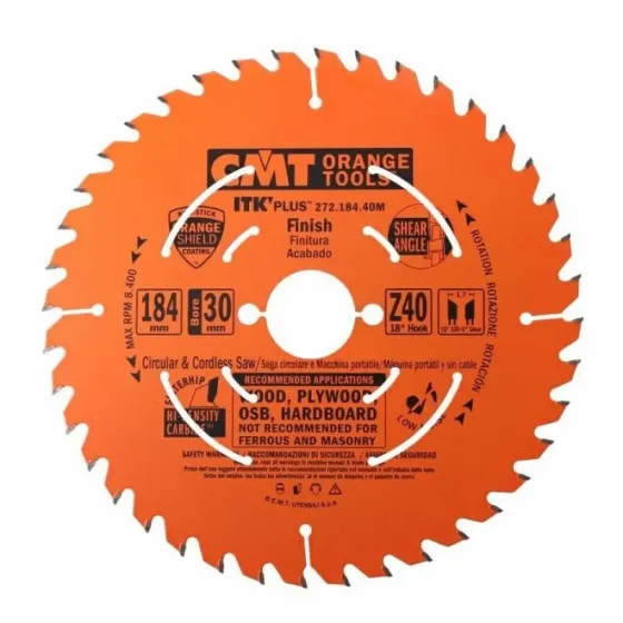 Пильний диск по дереву CMT 184x30x40z K1.7/1.1 (272.184.40M) Одеса
