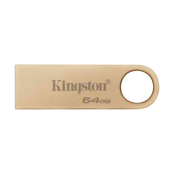 Флеш-накопичувач Kingston USB 3.2 SE9 G3 64GB 220MB/s Metal/Gold Київ
