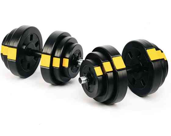 Гантелі 2шт по 18,5 кг Besport розбірні набірні композитні зі змінними дисками гантелі для дому Київ