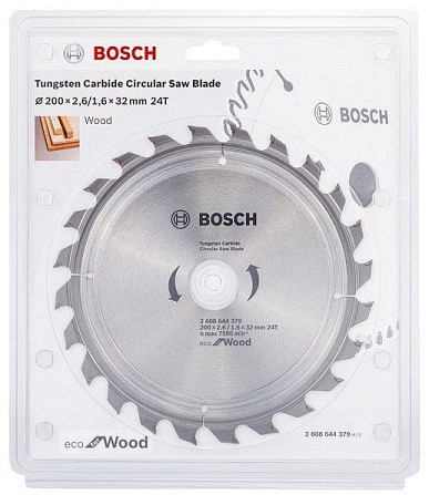 Пильный диск Bosch ECO WO 200x32-24T 2608644379 Коломия - фото 2