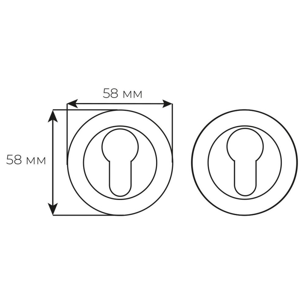 Накладка кл Fimet 250F F43 мат бронза Київ - фото 3
