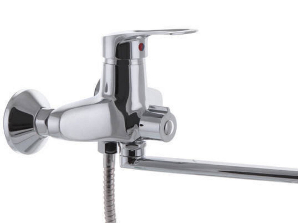 Змішувач для ванни Євро GF HANSBERG 006 з довгим поворотним виливом (GF0006) Чернівці - фото 8