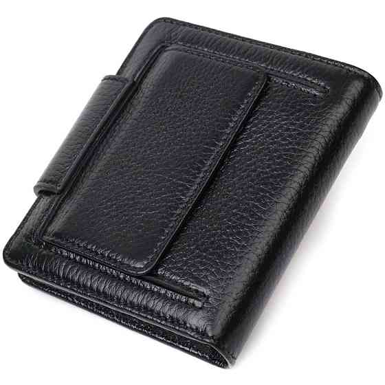 Жіночий гаманець із натуральної шкіри в класичному чорному кольорі Tony Bellucci 21987 Чорний Київ