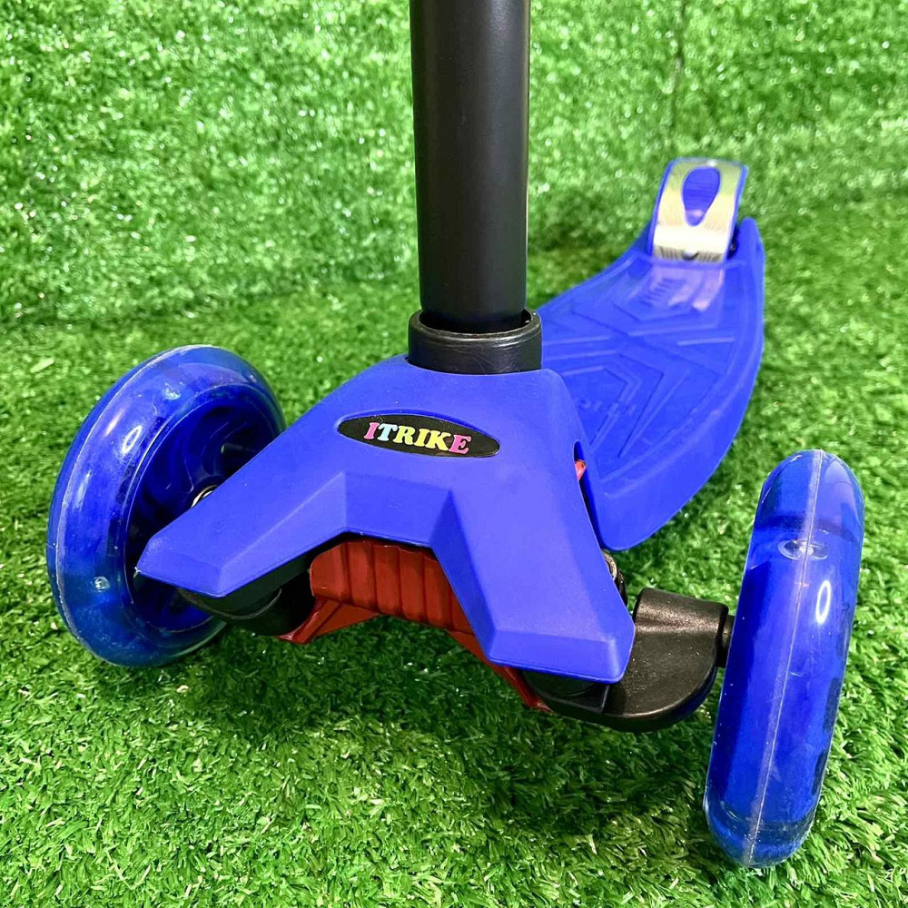 Самокат триколісний iTrike MAXI з підсвічуванням коліс Синій (JR 3-003-DBL) Чернігів - фото 4