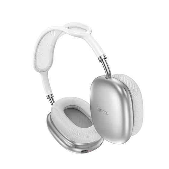 Бездротові накладні навушники HOCO W55 Plus Happiness ANC noise reduction BT headphones Silver Одеса