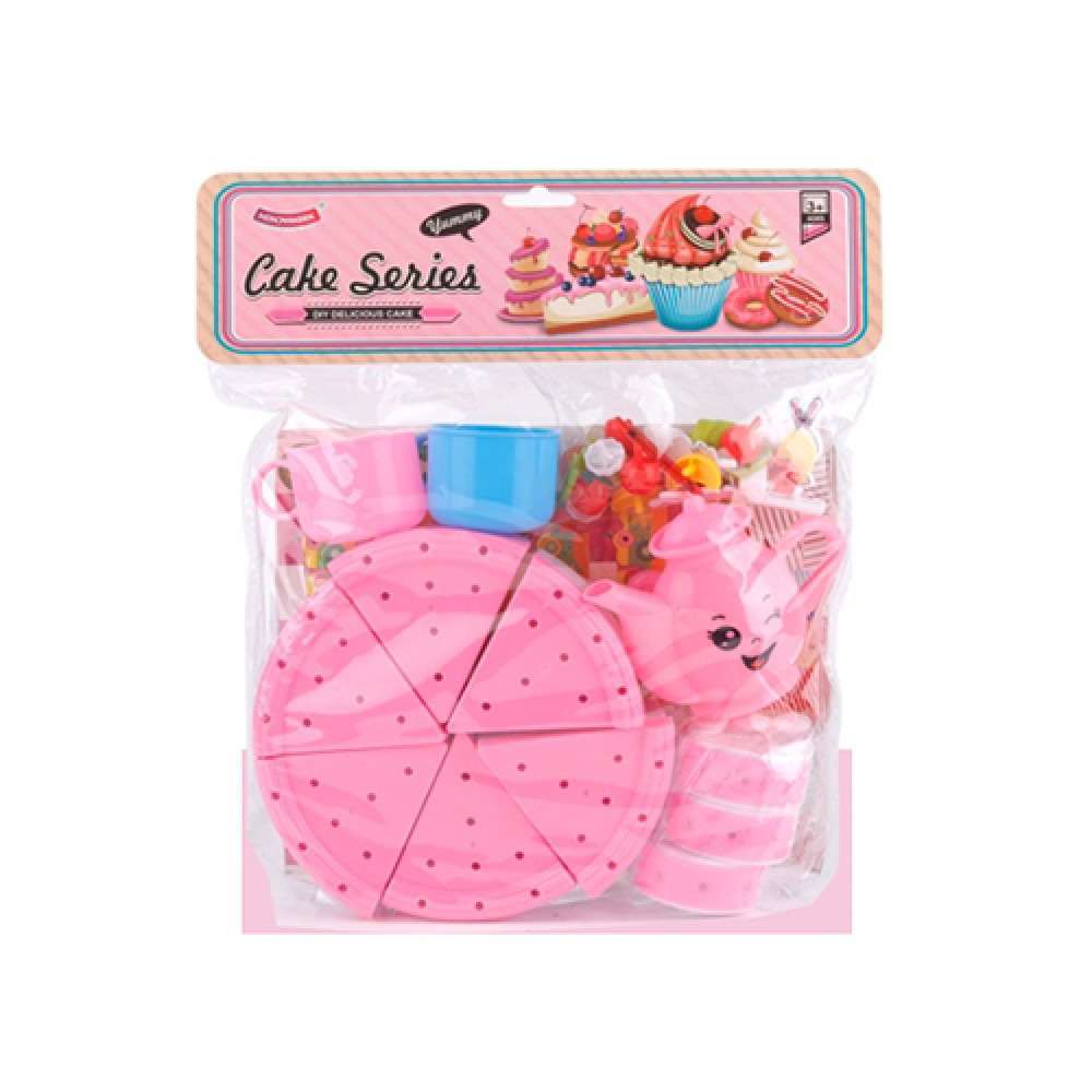 Набір ігровий посуд чайник торт прикраси (YH-08I-J-K) Чернігів - фото 1