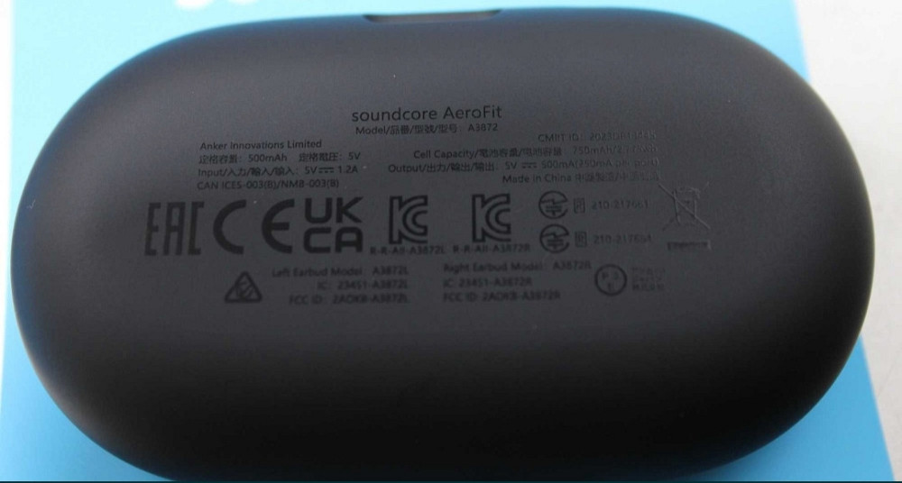 Наушники TWS Anker Soundcore Aerofit Midnight Black. Киев - изображение 1