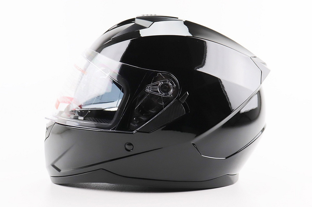 Шолом інтеграл, закритий (сертифікація DOT)+відкидні окуляри BLD-M67 L (59-60см), ЧОРНИЙ глянець Киев - изображение 3