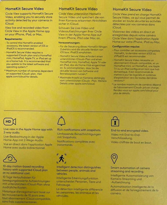 Камера Нова IP камера Logitech Circle View Wired Camera Black. Киев - изображение 4