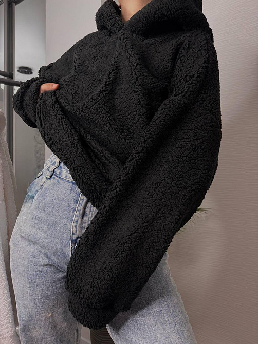 Женская теплая плюшевая худи с ушками турецкий мягкий мех Одесса - изображение 8