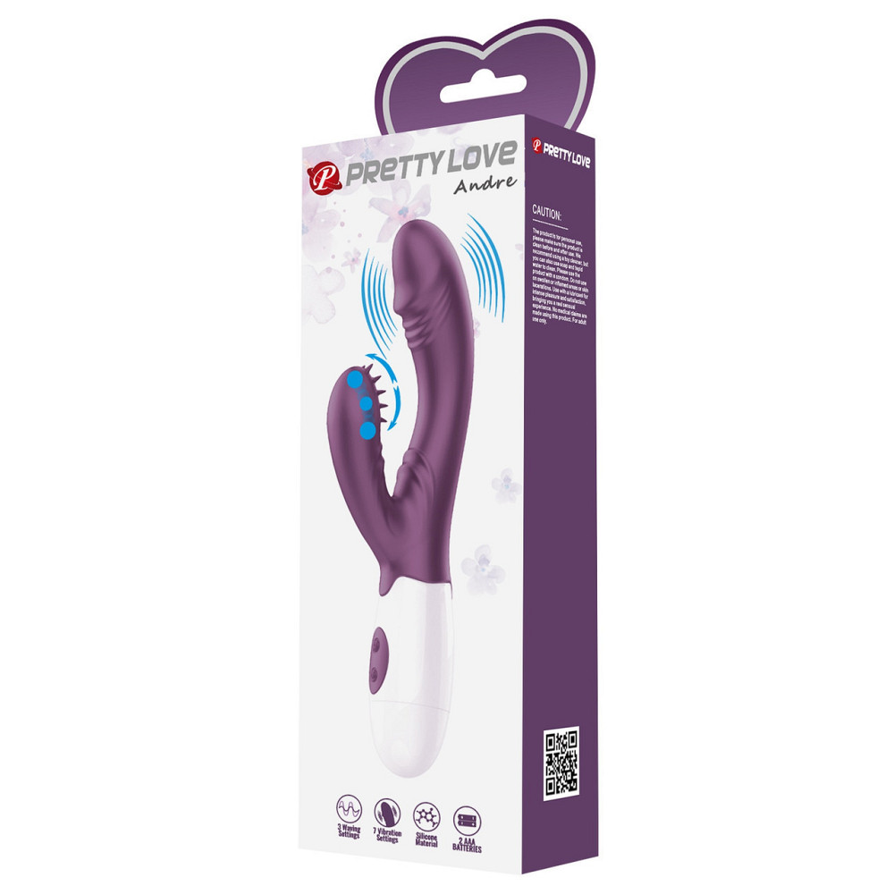 Вибратор PRETTY LOVE Andre purple, 7 function Sex Aura Киев - изображение 3