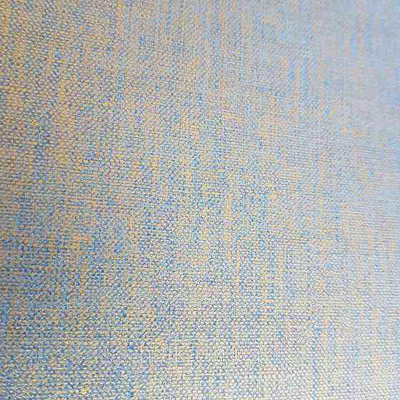 Шпалери вінілові на флізелін Caselio Mystery 0.53х10 м гладкі однотонні золотисті з темно синім Київ