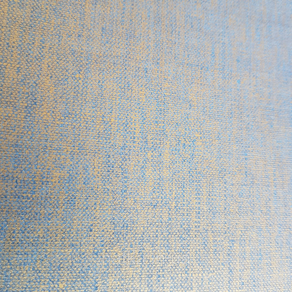 Шпалери вінілові на флізелін Caselio Mystery 0.53х10 м гладкі однотонні золотисті з темно синім Київ - фото 1