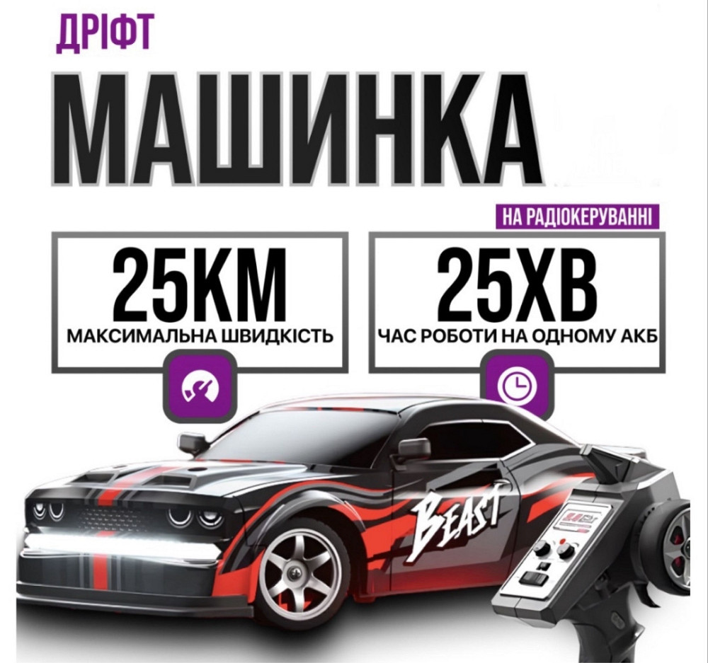 Дріфт машинка 4x4 SG218PRO 1:16 | 25 км/год | На радіокеруванні. Харків - фото 4
