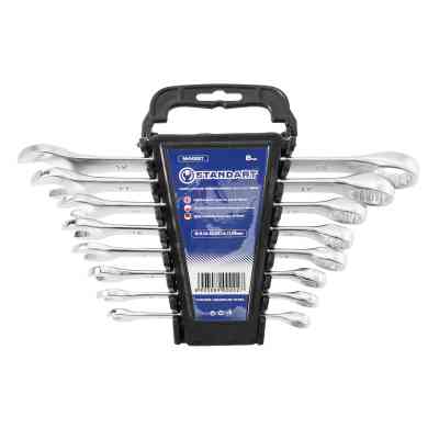 Ключ Стандарт рожково-накидной 8 шт. 8-19 мм на холдере (NKK8ST) Винница