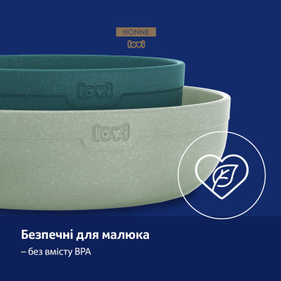 Тарелка детская Lovi Pistachio Мятные 2 шт (21/531_gre) Винница - изображение 4