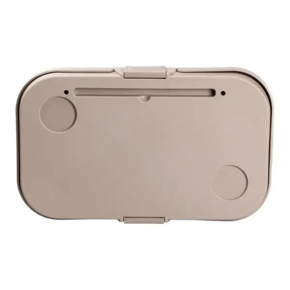 Складная корзина для пикника с крышкой-столиком 44.8х26х14 см Бежевая SJ-0120BE Киев - изображение 9