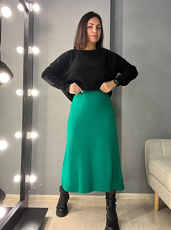 Спідниця жіноча My fashion 2024402 трапеція косичка довга one size, зелений, one size Одеса - фото 9