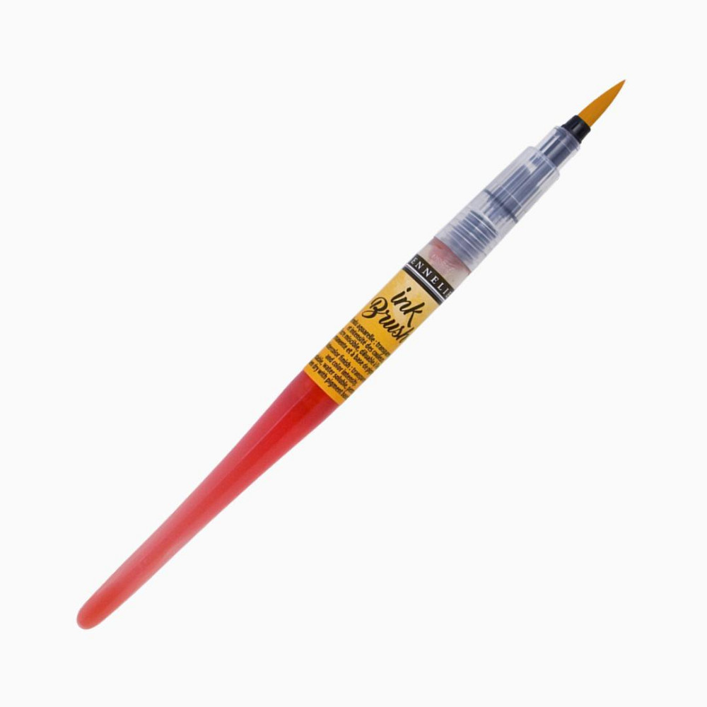 Ручка-пензель з чорнилом Sennelier Ink Brush, Жовтий Сеннельє (Sennelier Yellow) Київ - фото 1