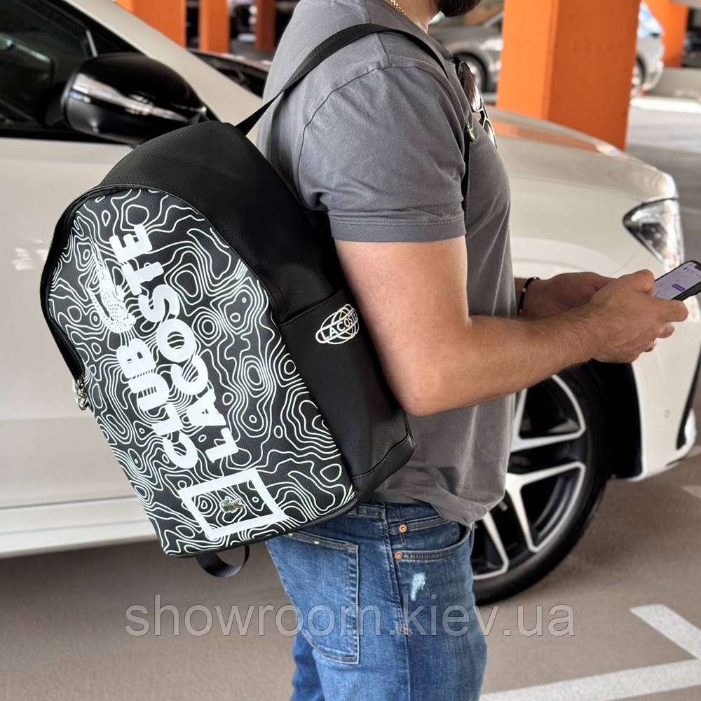 Мужской стильный рюкзак Lacoste (2045) Киев - изображение 7