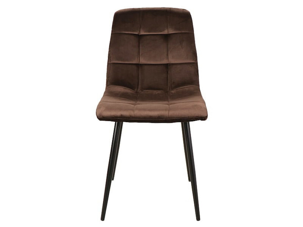 Стілець MILA VELVET чорний каркас/коричневий BL. 48 Днепр - изображение 6