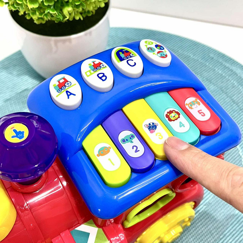 Паровозик Hola розвиваючий музичний сортер підсвічування (556) Чернигов - изображение 4