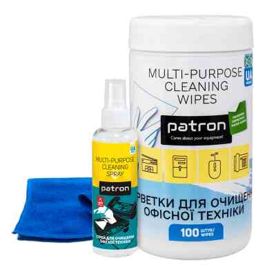 Универсальный чистящий набор Patron Spray for technique 100ml F3-009 +wipesF3-060 +microfi (CS-PN-BUNDL-16) Винница