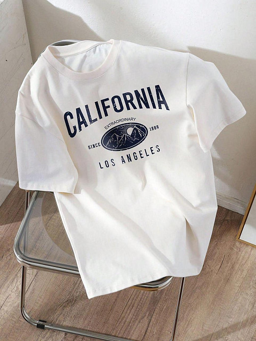 Футболка жіноча з принтом  46 Біла 2664084112 Дніпро - фото 1