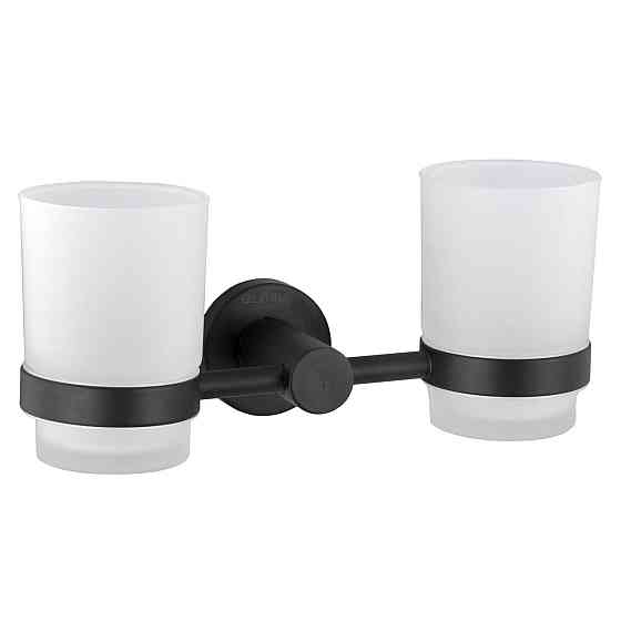 Стакан подвійний Globus Lux BS8428 чорний матовий SUS304 (000022213) Київ