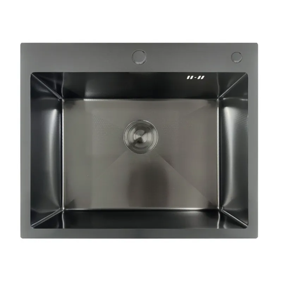 Мийка MIXXUS MH6050 DECOR GRAPHITE (MH6050 DECOR NANO-BLACK) (3.0/0.8) з нерж. сталі (колір графіт) (MX1934) Київ