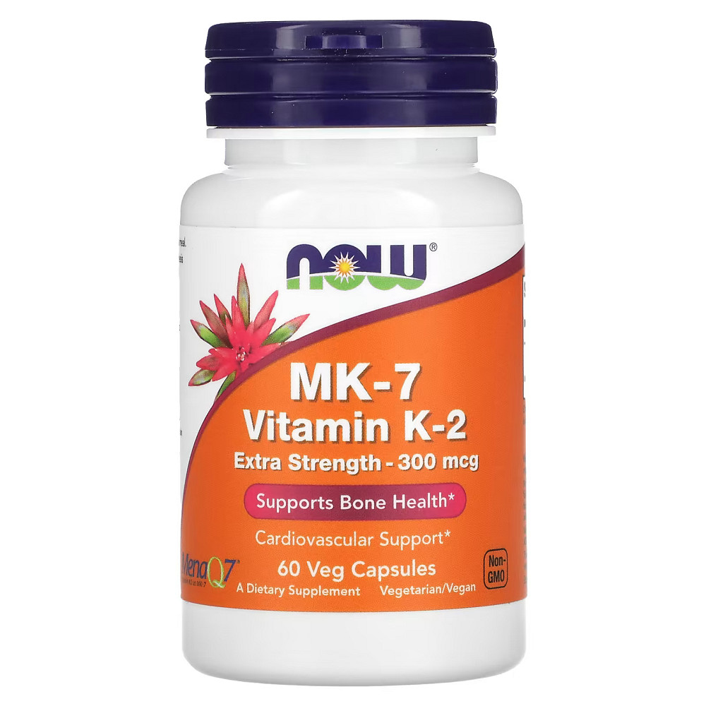 Витамин К2 Now Foods Vitamin K2 (MK7) 300 мкг 60 капсул Луцк - изображение 1